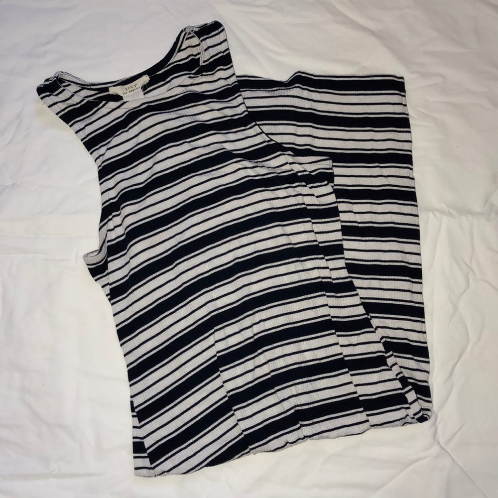 Navy Blue Striped Bodycon Dress